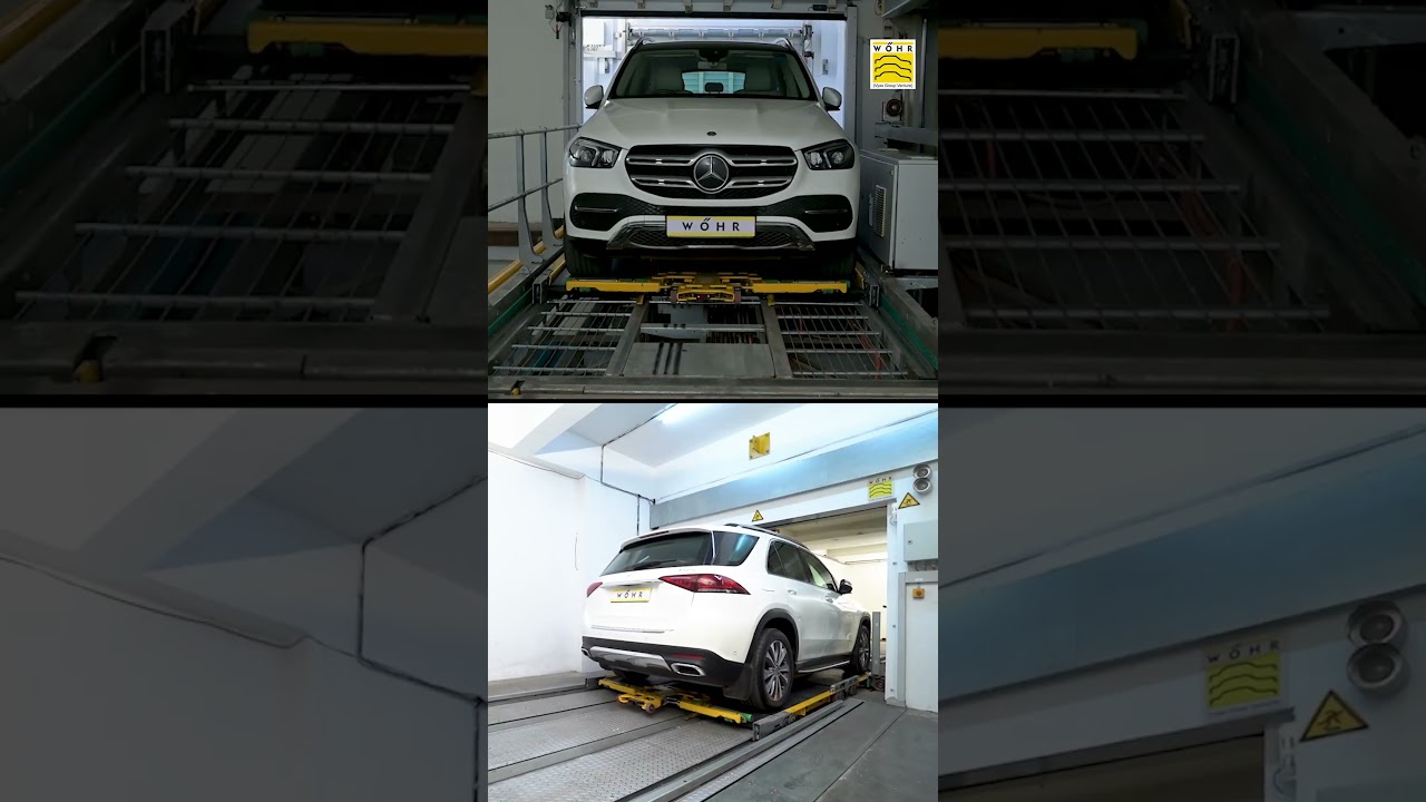 Meet Wohr's robotic parking technology: Multiparker 750. A fully automated parking system.