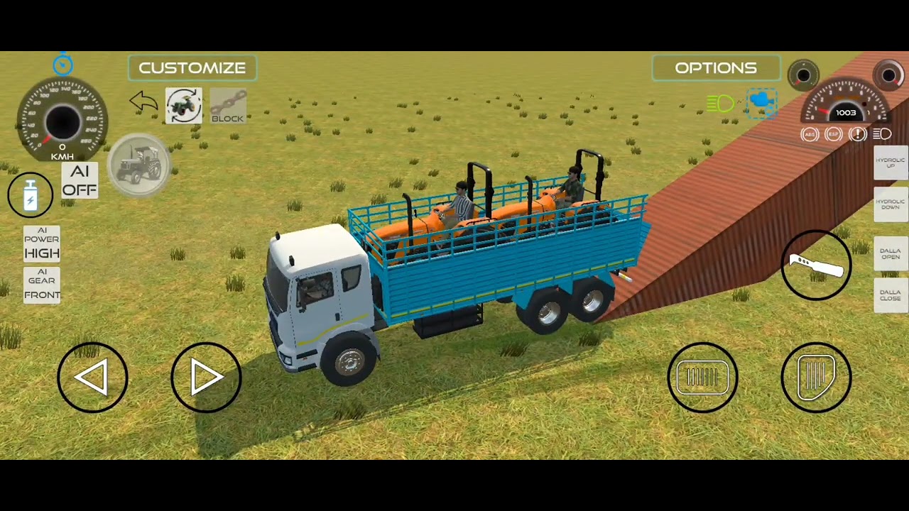 Drive JCB and Unloding Paddy From Dumper in Game#jcb #tractor #dumper #truck #gamingvideos