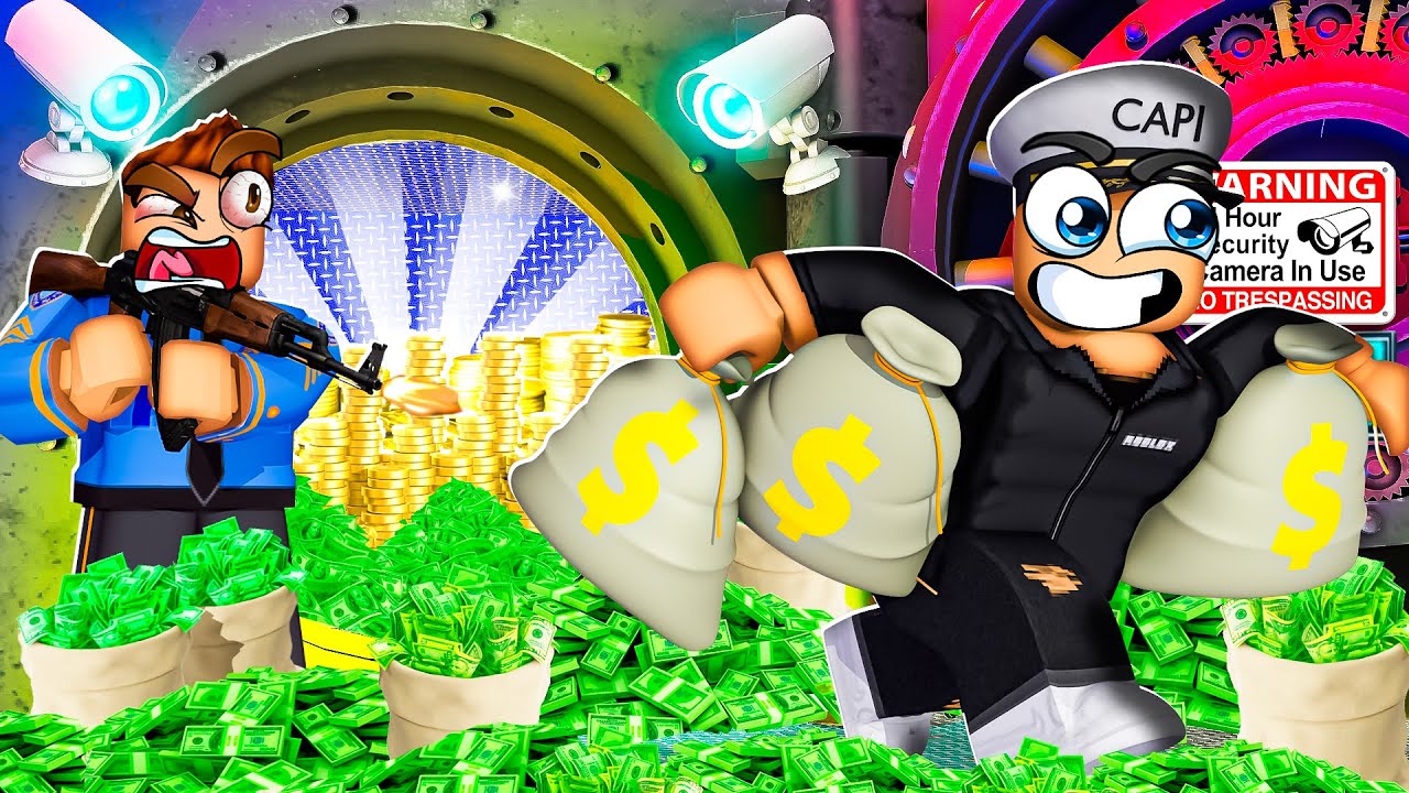 Robbing the BIGGEST BANK EVER in ROBLOX