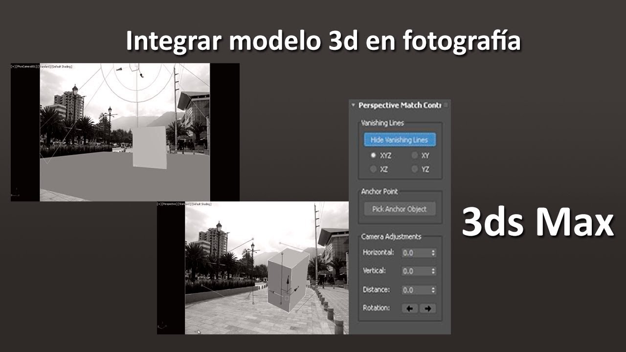 Integrar proyecto en fotografía con 3ds Max