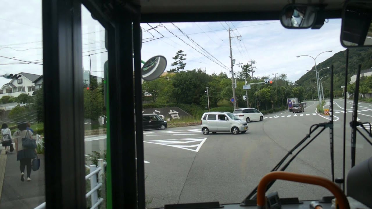 【前面展望】須磨駅前～高倉台～妙法寺駅前【神戸市交通局バス・75系統_日本縦断中！】