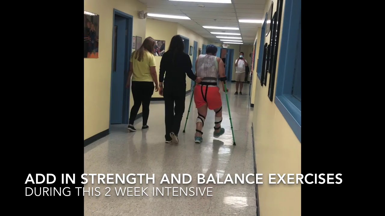 Walking with De-Rotation Straps for Better Alignment and Input