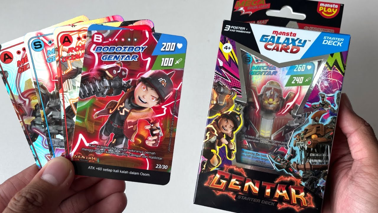 Unboxing Gentar Starter Deck! | BoBoiBoy Galaxy Gentar