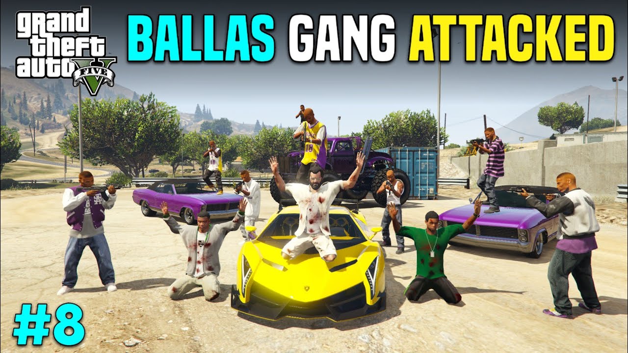 BALLAS GANG ATTACKED ON SHOWROOM | GTAV GAMEPLAY #8 | #gta5 #stealingcars #ballasgang
