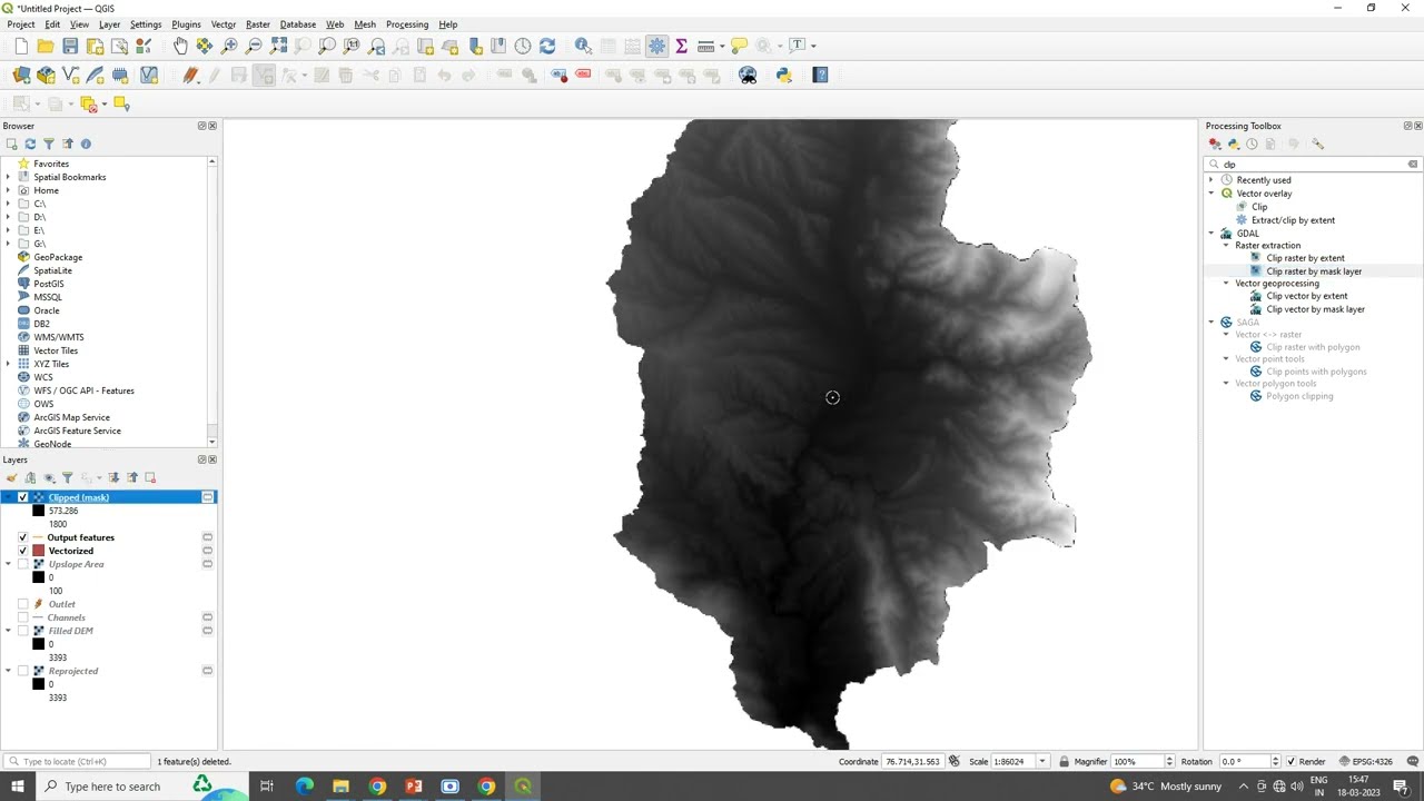 Watershed Delineation Using QGIS