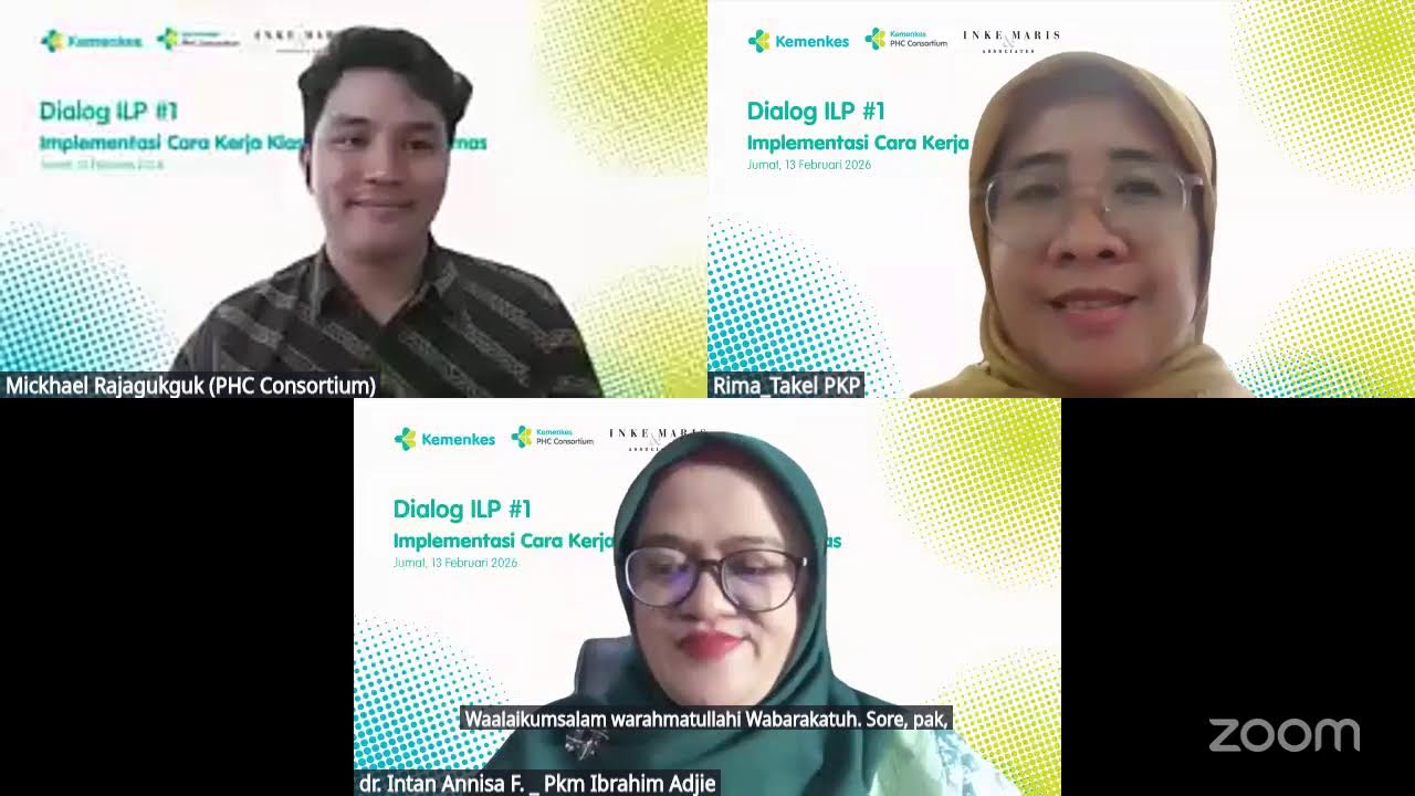 Webinar Series #1 DIALOG ILP: Implementasi Cara Kerja Klaster ILP di Puskesmas