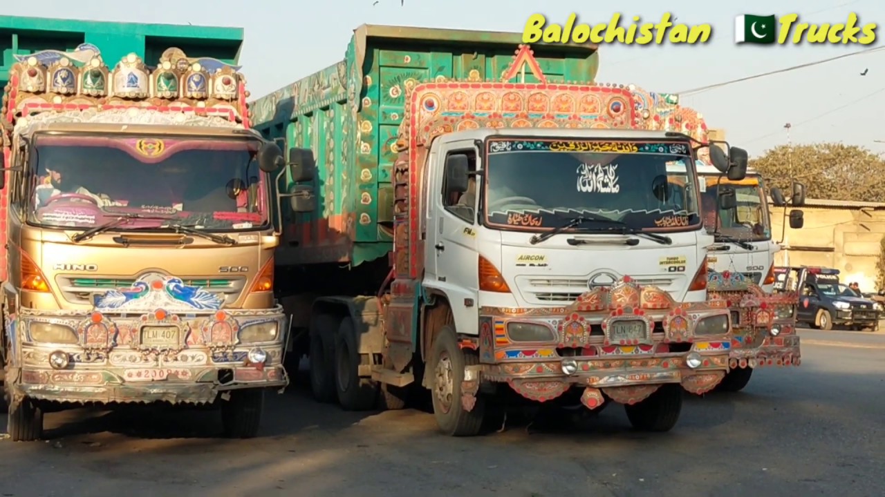 Beautiful 22 Wheelers Dump Trucks|Dumper Trucks of Pakistan in Karachi Port Qasim|Balochistan Trucks