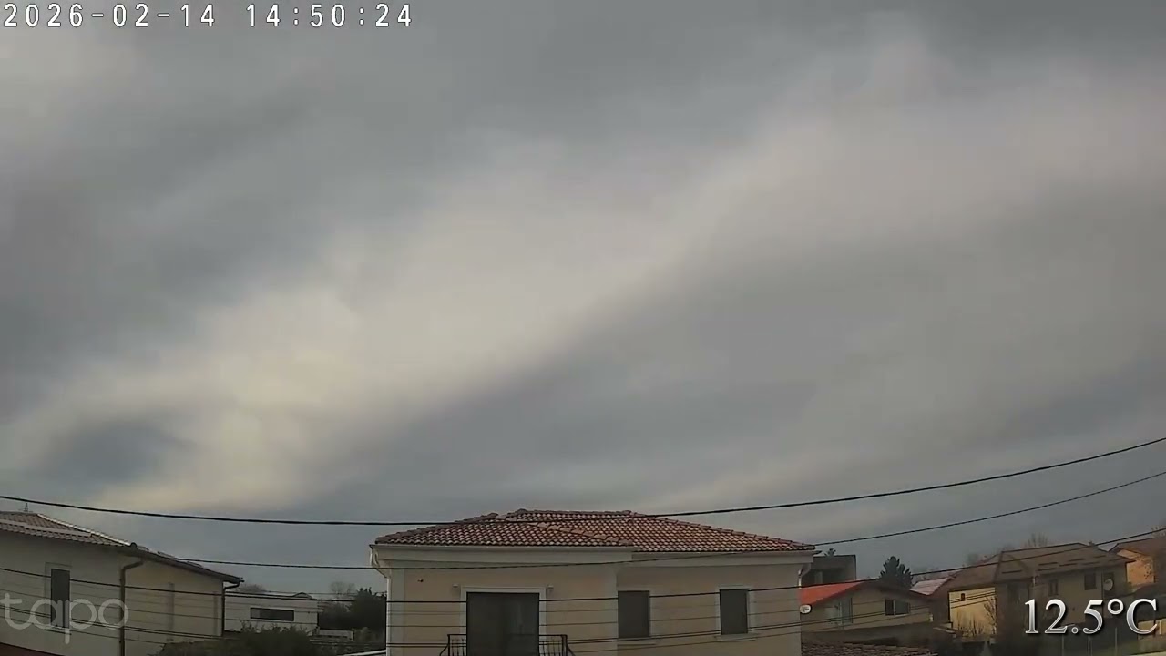 DumbravitaWeatherTimelapse valentine's day with last warm day and frost morning 2026 02-14