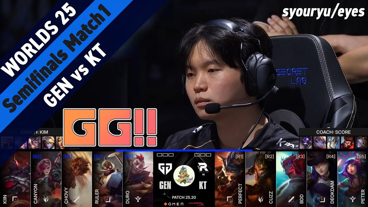 [GG!!]GEN vs KT ハイライト Semifinals M1 | Worlds 2025 KOステージ | Bo5 | Meanwhile in Japan Highlights