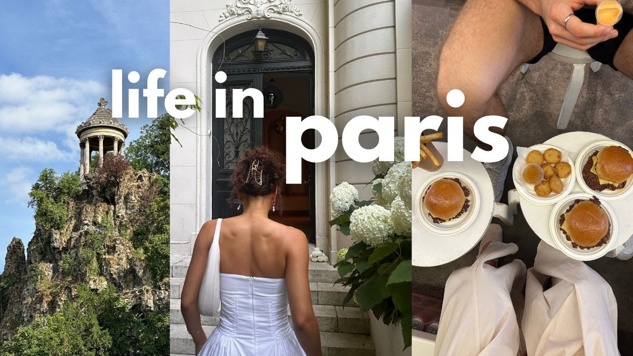life in Paris | a perfect day in the city, reading in the sun, vintage shopping, smash burgers