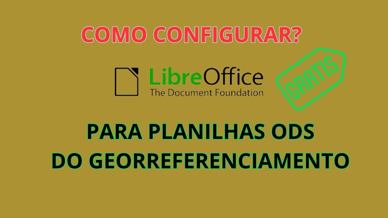 Como configurar planilhas ODS