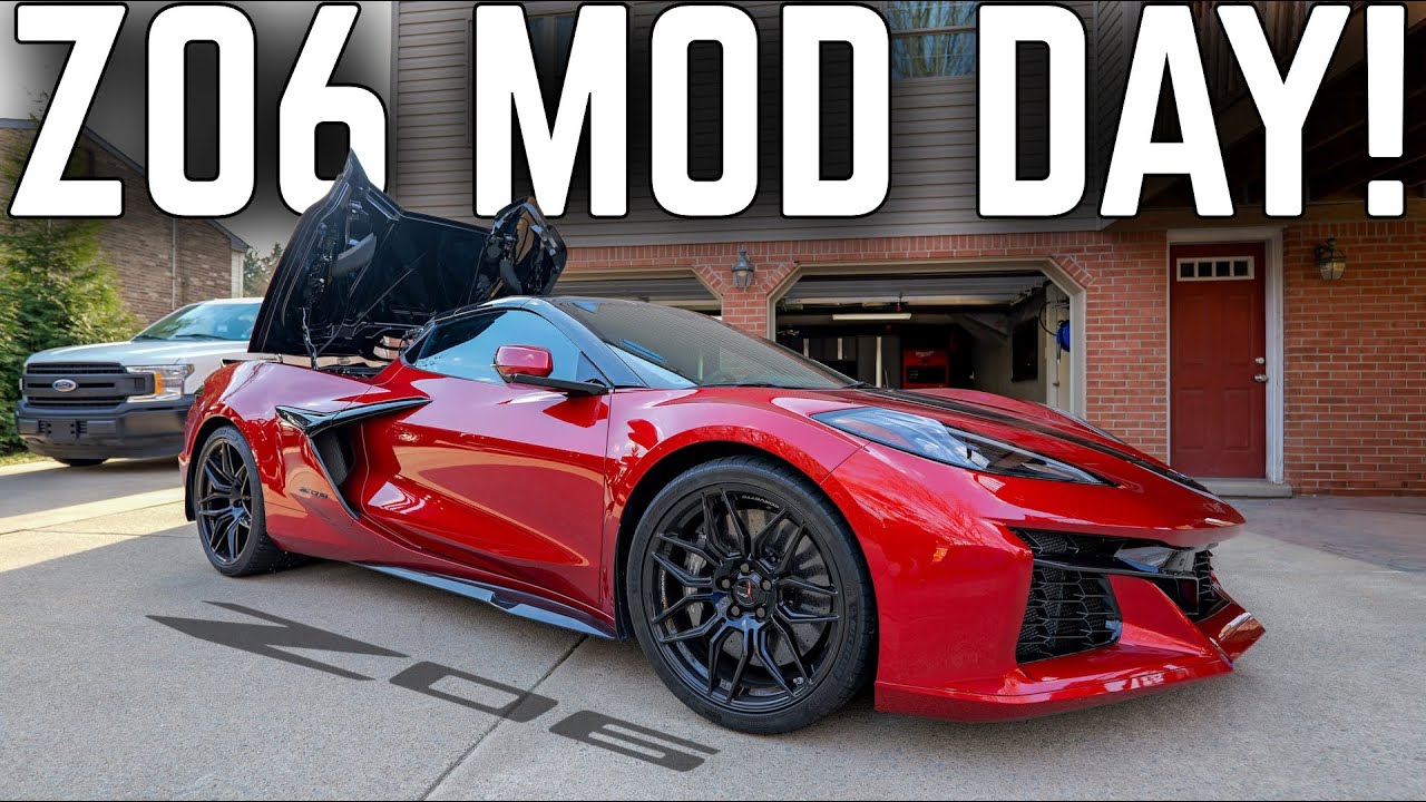 This BEAUTIFUL Red Mist C8 Corvette Z06 Convertible is getting some MODS!