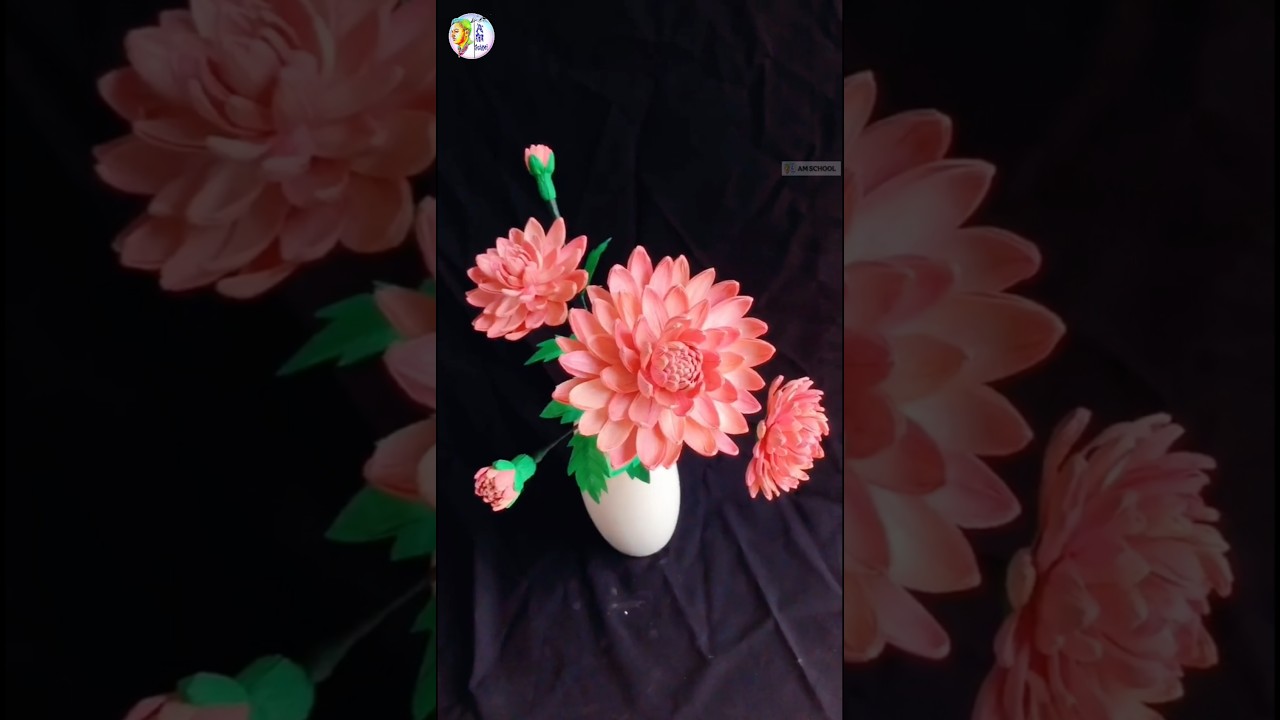Unreal Corn Husk Dahlia Flowers 🌸✨ Beautiful Handmade Flower Vase 