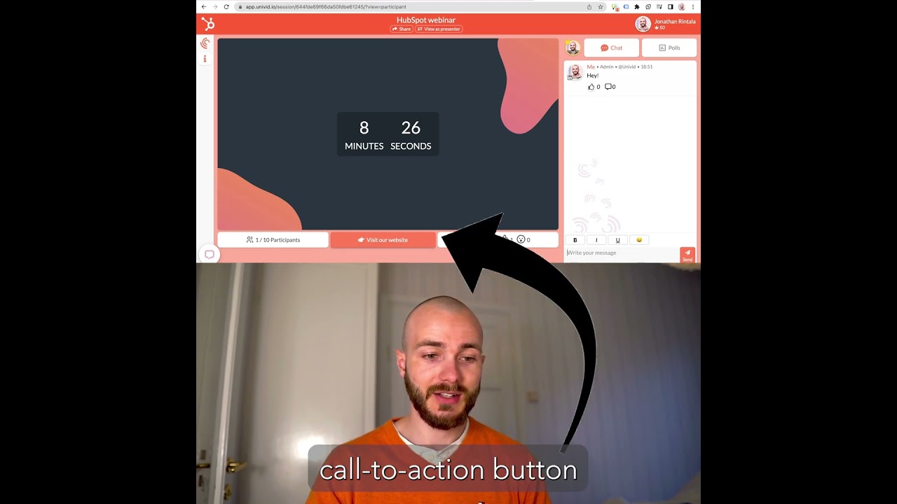 Create AI-designed webinars for free - in 10 seconds with Univid