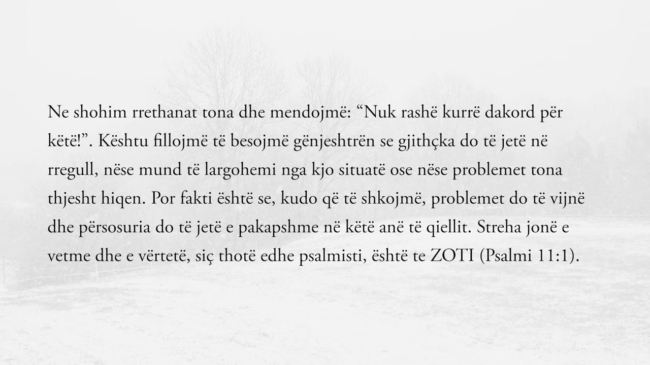 30 janar - I mbrojtur në praninë e Tij