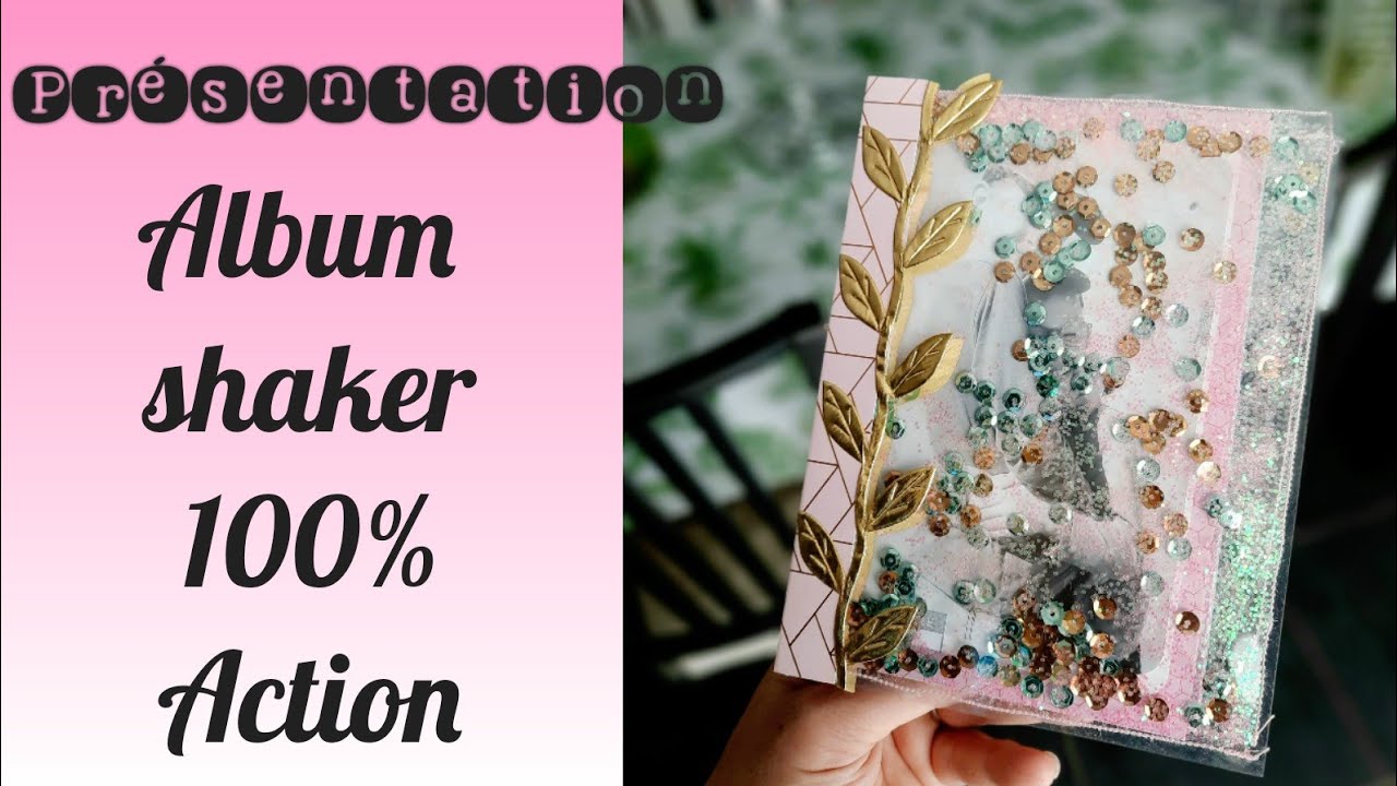 PRESENTATION ALBUM SHAKER 100% ACTION AVEC PHOTO * Tuto ?! * Chat Scrap *