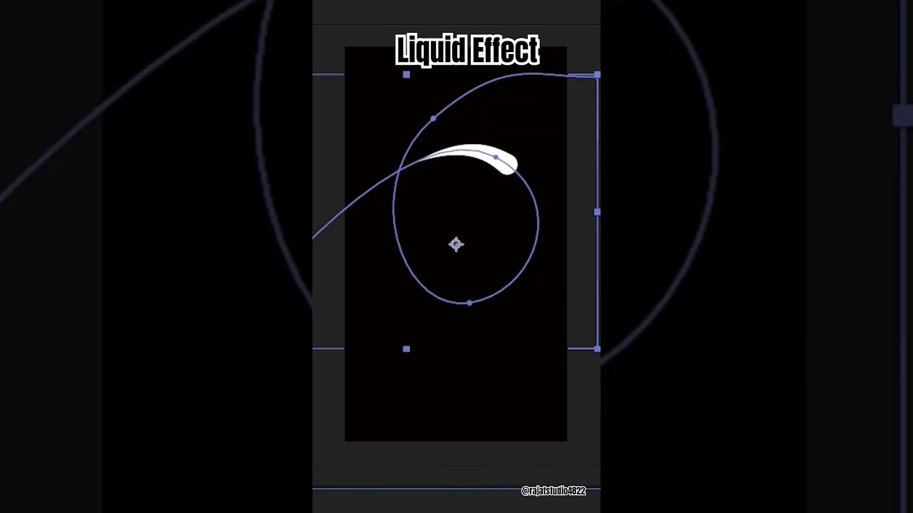 How to create liquid motion effect in after effects #tutorial #aftereffects #youtubeshorts #shorts