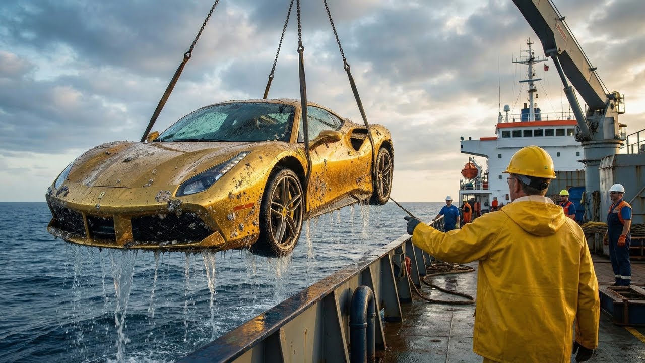 We Found a Golden Ferrari at the Bottom of the Ocean… (Unbelievable Recovery)