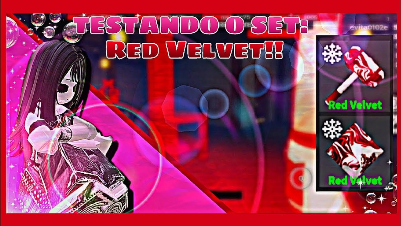 Roblox- TESTANDO o SET RED VELVET!(Flee the Facility)