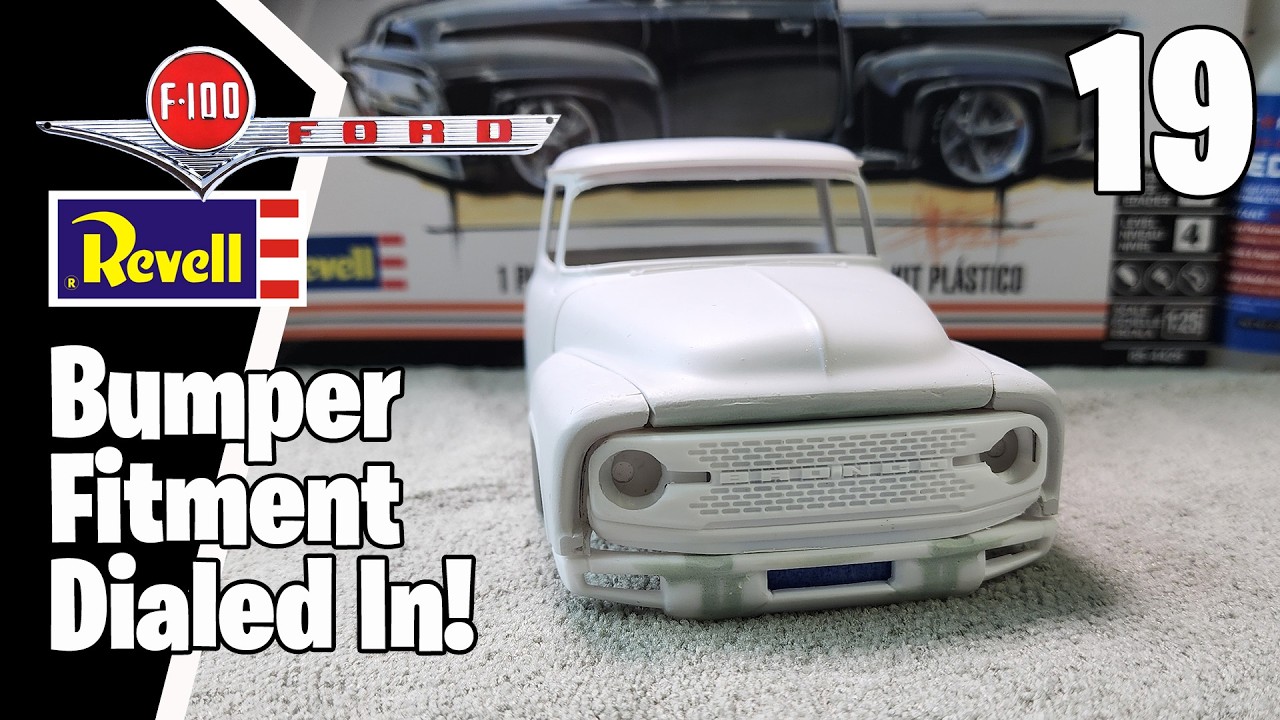 Сборка пикапа Ford FD-100 – Эпизод 19 | Исправлен зазор капота, установка бампера и регулировка п...