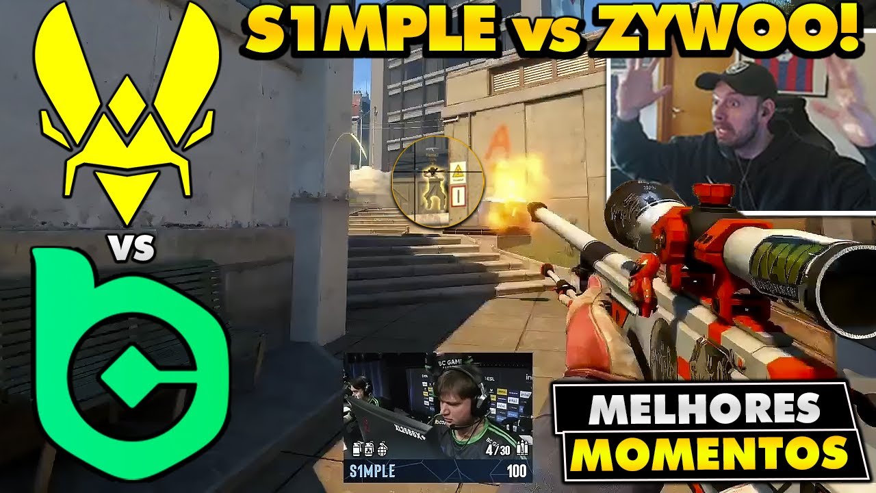 GOAT vs GOAT? S1MPLE vs ZYWOO - Melhores Momentos: VITALITY vs BC GAMES - IEM KRAKOW