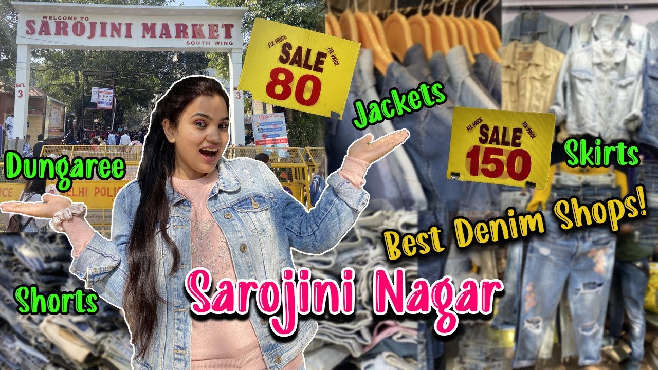Denim Collection in Sarojini Nagar | Best Denim Shops | Denim Jackets/Shorts/Skirts/Jeans 💯