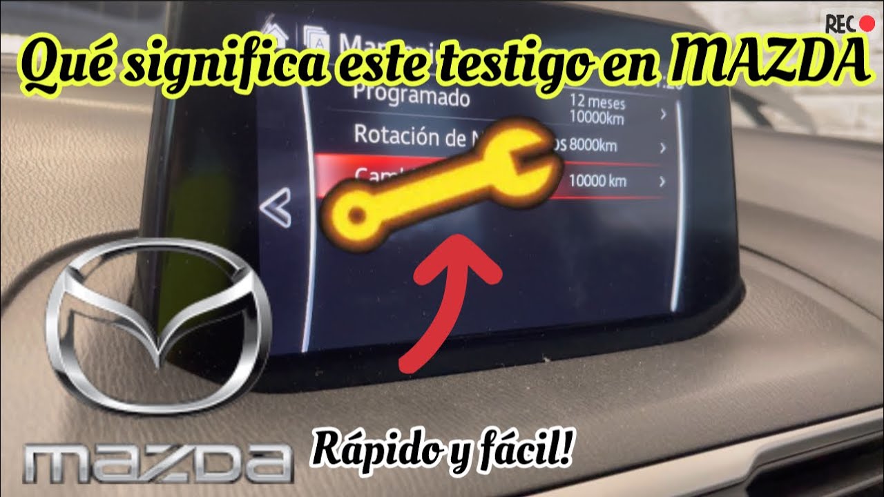 Borrar llave de servicio de MAZDA (reset sevice change)llave de servicio o mantenimiento