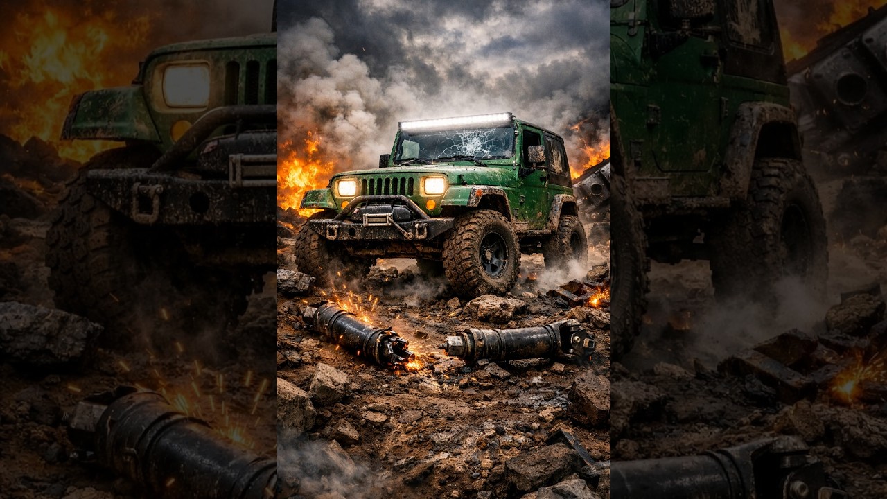 Jeep YJ barra cardan quebrada