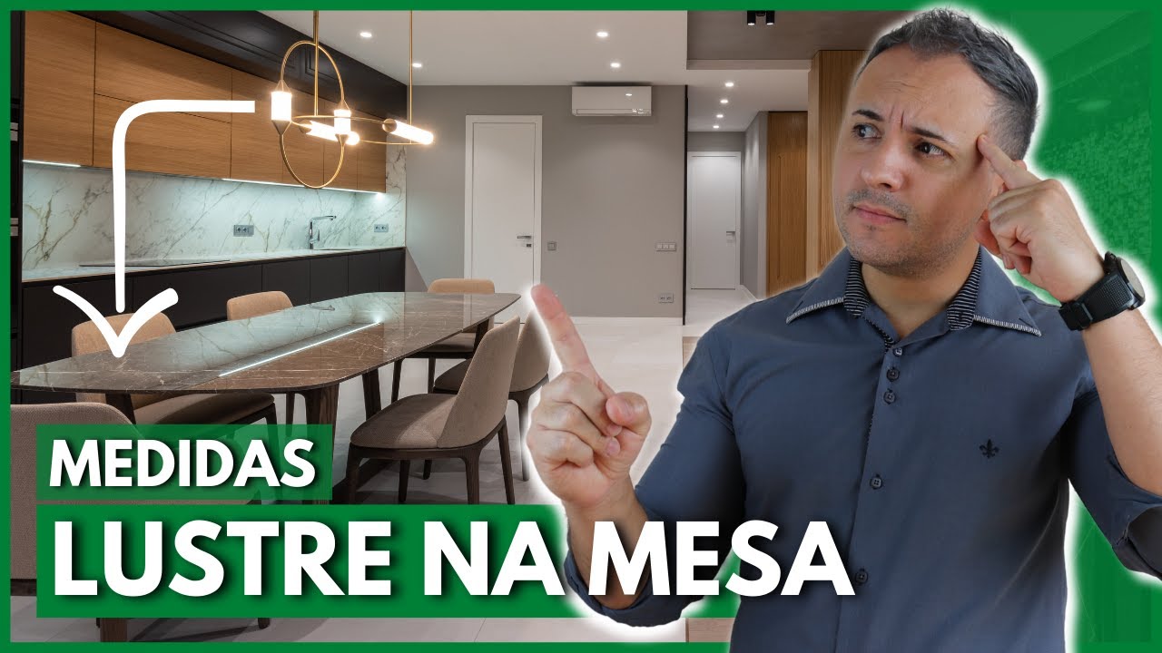 LUSTRE NA MESA DE JANTAR INSTALE NA MEDIDA CORRETA