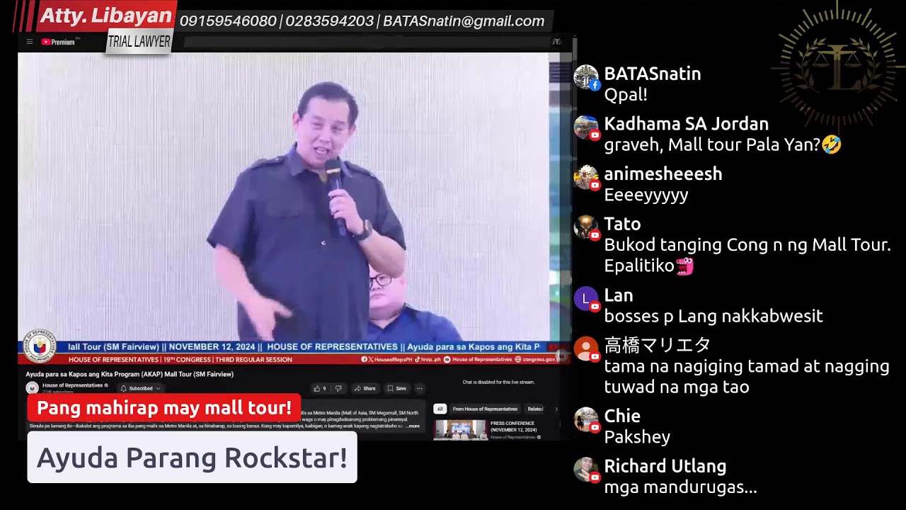 MALL TOUR PARA SA AYUDA? ABA SOSYAL MARTIN ROMUALDEZ!