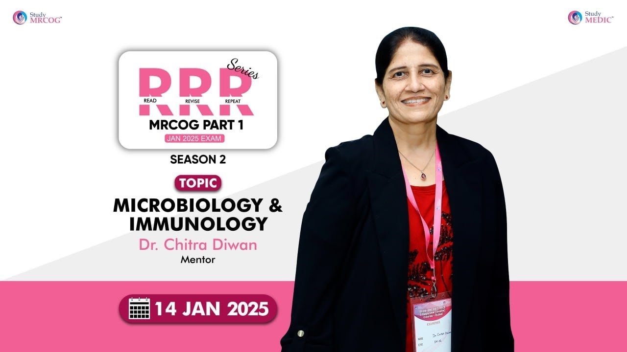 MRCOG Part 1 | Microbiology & Immunology | Dr Chitra Diwan | RRR Series Season 2 |  StudyMEDIC