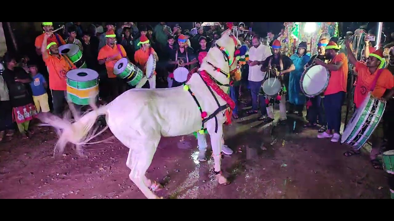 Tangutur Sandal 2025 #dance #dj #festival #rajampet #horse#song #nightlife 