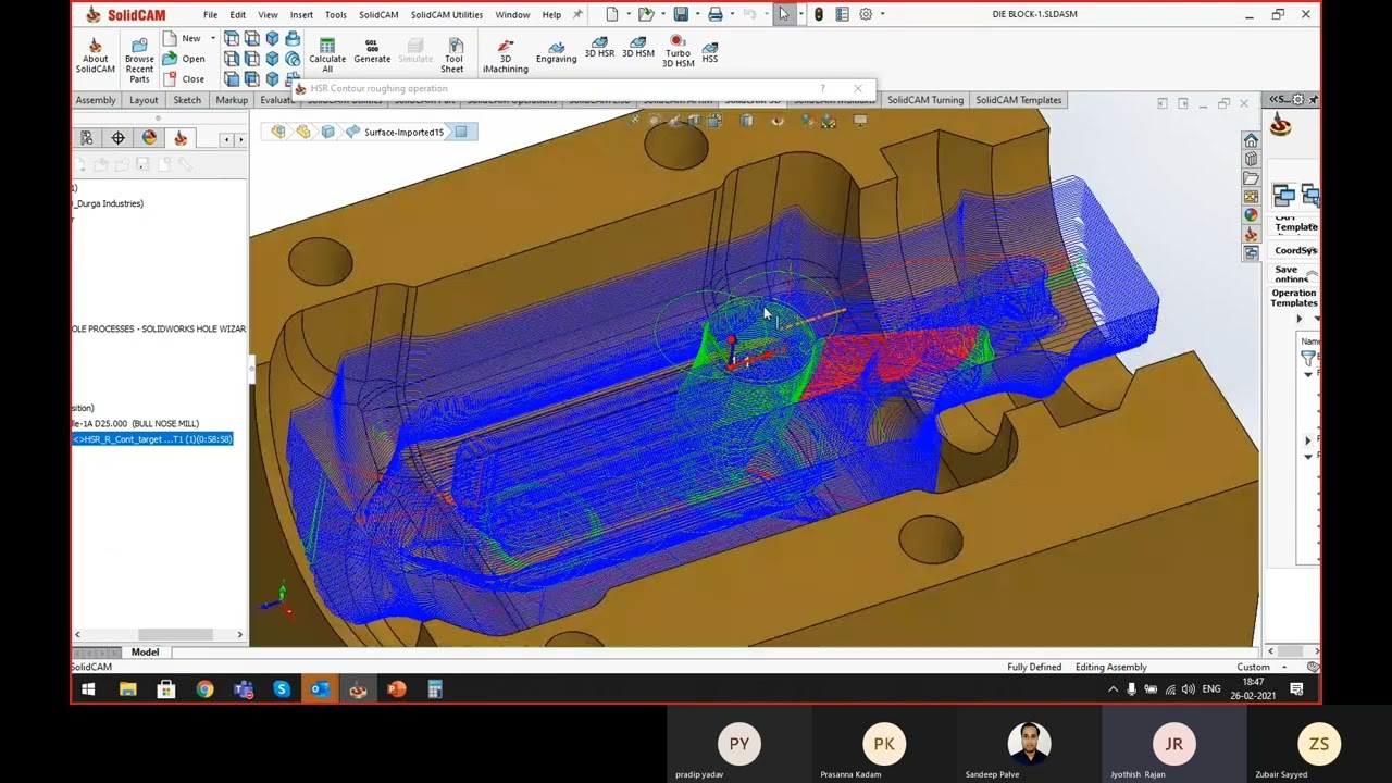 Solidcam training day 3|3D CNC programming #solidcam 2022