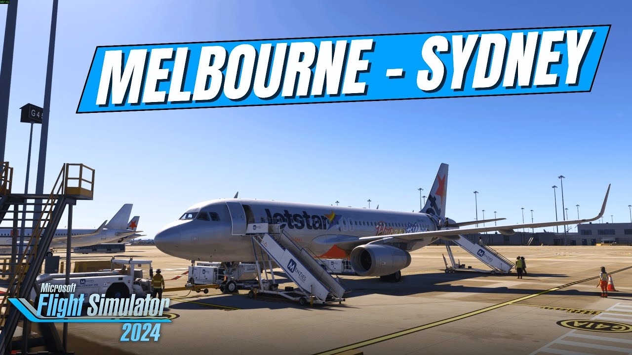 Flying with New Airbus Sidestick ✈️ MEL–SYD Jetstar A320 | VATSIM | MSFS 2024