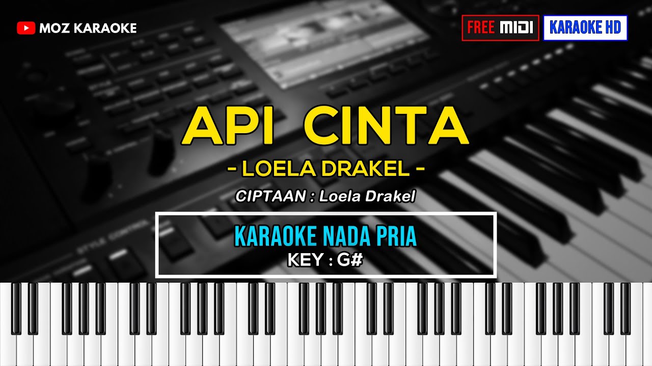 API CINTA - NADA PRIA | FREE MIDI | KARAOKE POP MANADO | KARAOKE HD | MOZ KARAOKE
