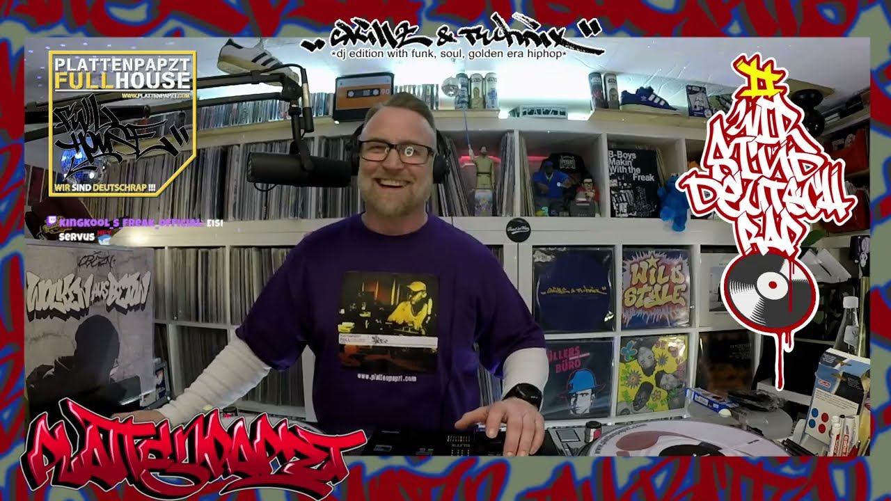 255 |  #plattenpapzt ⭐️Skillz & Technix⭐️ #wirsinddeutschrap   💣🎤6 2  26 | DJ | Twitch | Fr 20.30