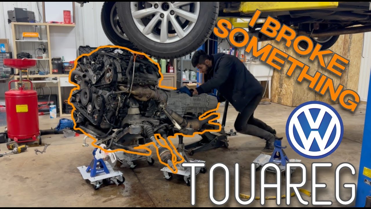 Снятие двигателя и трансмиссии на T1 VW Touareg 4.2 V8 (или Porsche Cayenne и Audi Q7)
