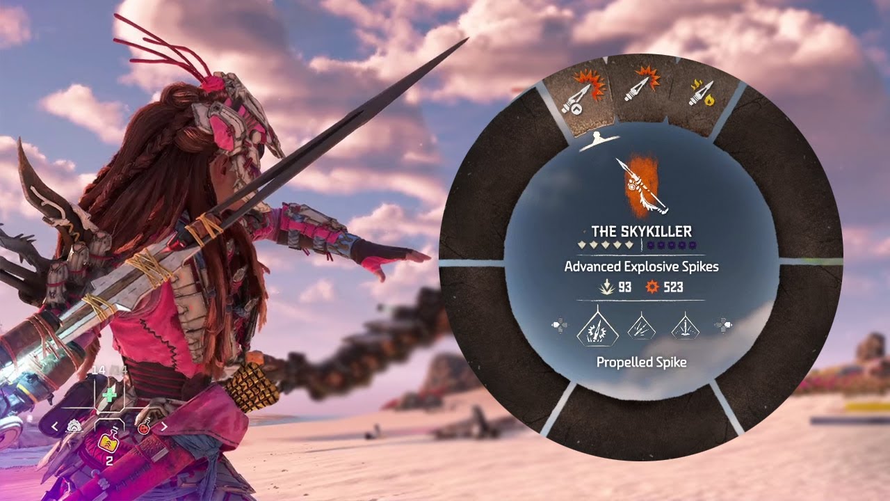 The Skykiller ( Propelled Spike ) Easy Kill - No Damage | Horizon Forbidden West