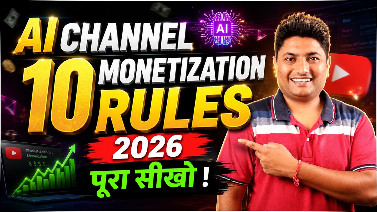 YouTube AI Channel Monetization Rules 2026 | 10 New AI Monetization Rules Every Creator Must Follow