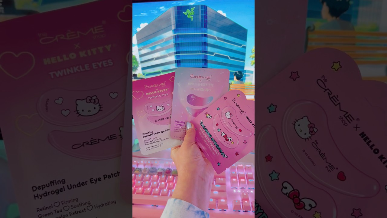 The Creme Shop x Sanrio Hello Kitty 50th Depuffing Under Eye Patches Twinkle Eyes Calming eBay Sold