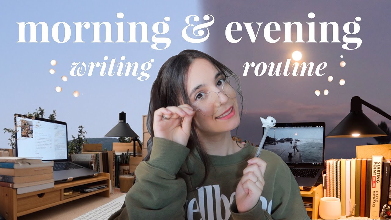 my cozy & productive (morning & evening) writing routine + rituals 🌤️📝🌙