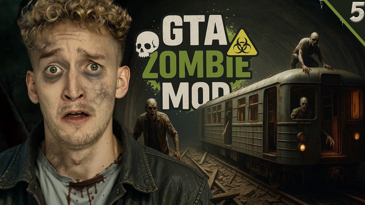GTA V ZOMBIE MOD [5] - METRO TRIP! 🧟
