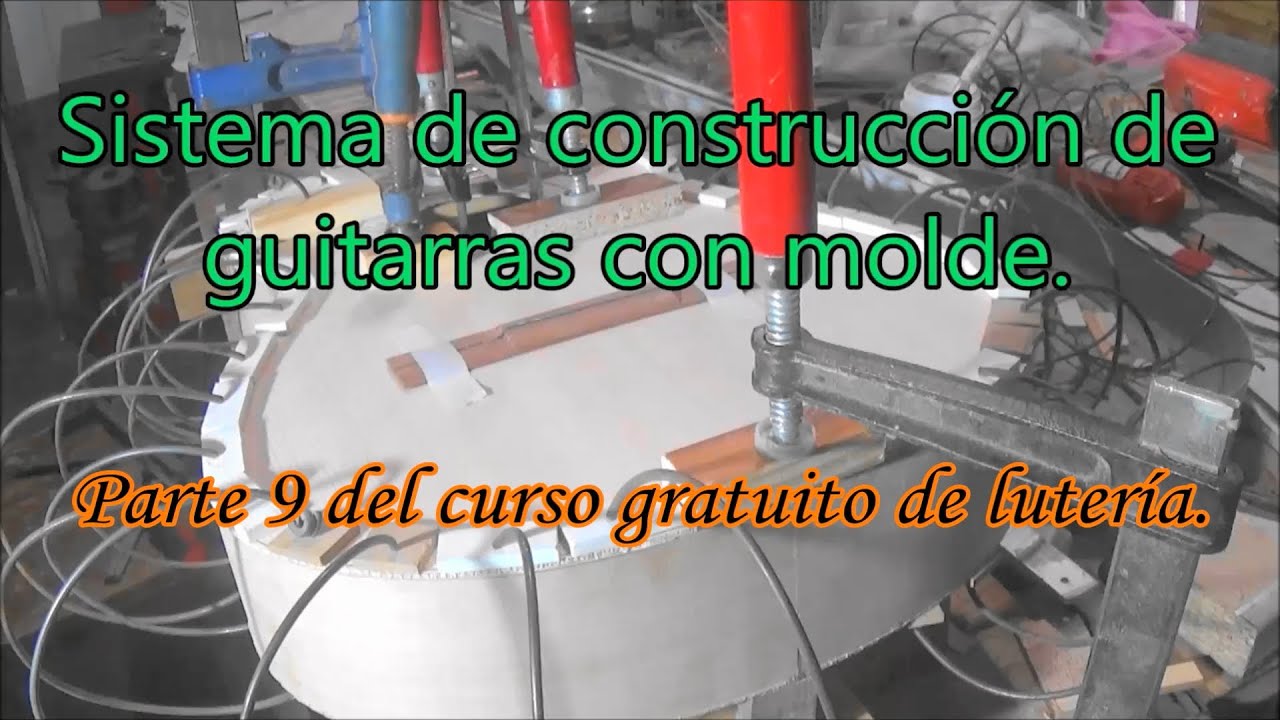 Parte 9 del montaje de guitarras con molde.