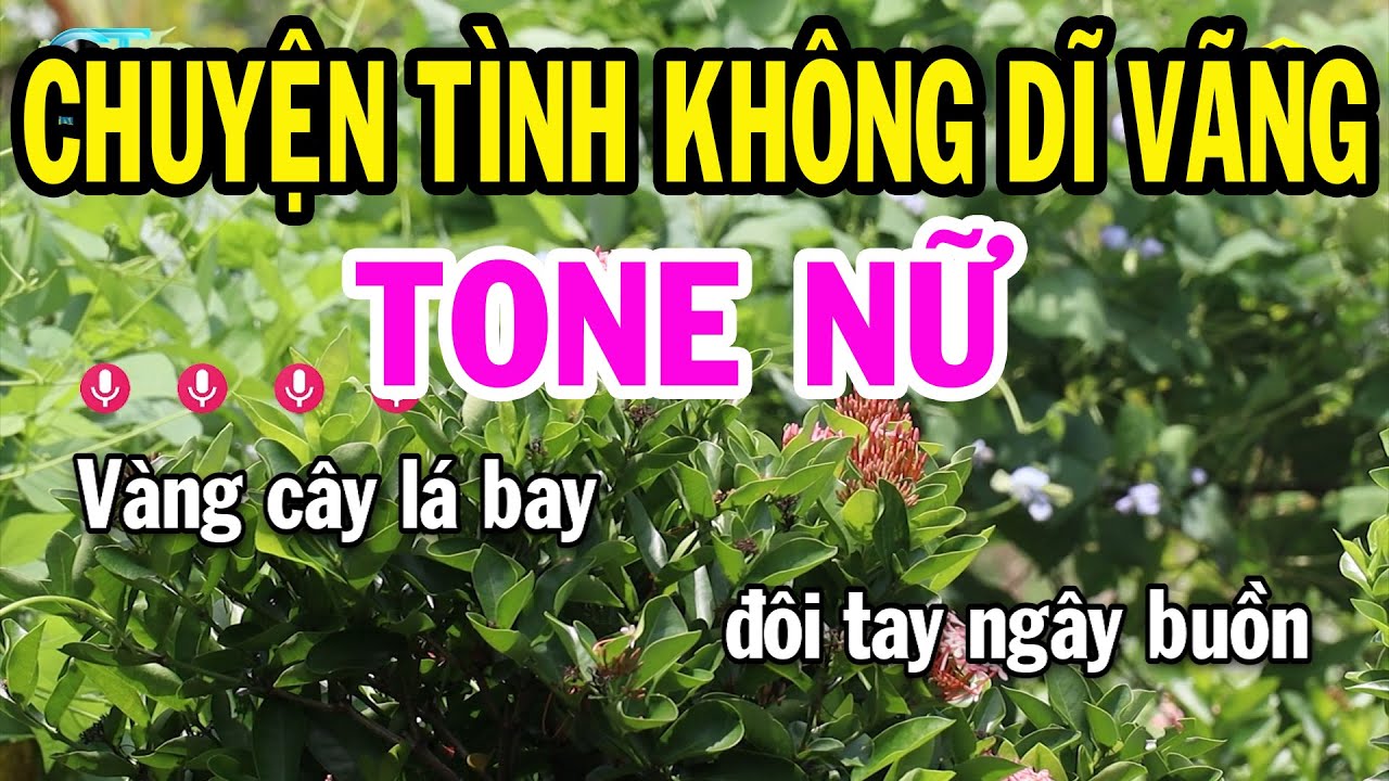 Karaoke Chuyện Tình Không Dĩ Vãng Tone Nữ - Nhạc Sống Rumba Mới 2023 | Karaoke Bách Hóa