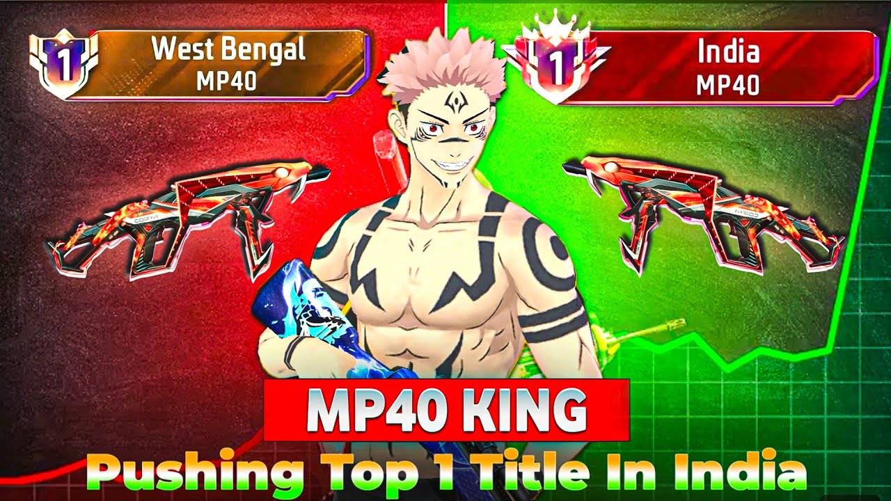 MP40 India Region Top 1 Title Unlocked ✅ Solo Weapons Glory Pushing | Season 49