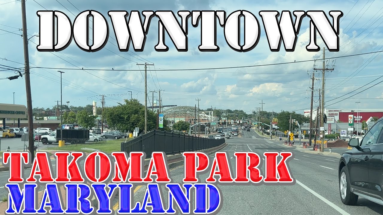 Takoma Park - Maryland - 4K Downtown Drive