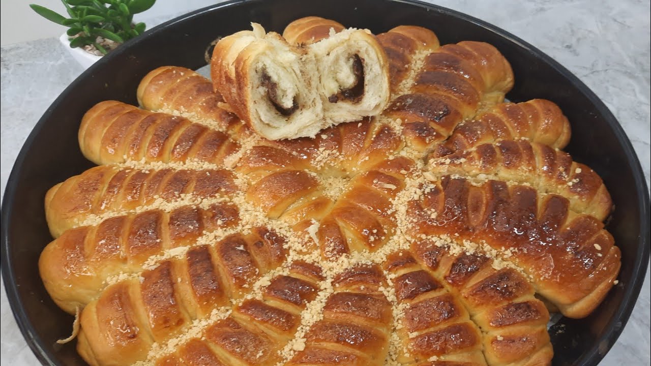 بريوش عل  شكل شمس بطريقة سهلة ورائعة
