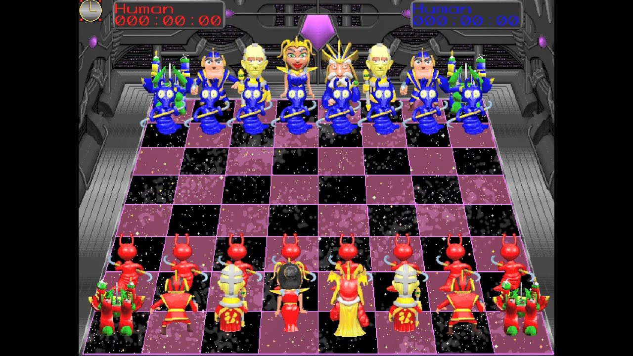 Battle Chess 4000(2023)- Red vs Blue Multiplayer (🔴vs🔵)