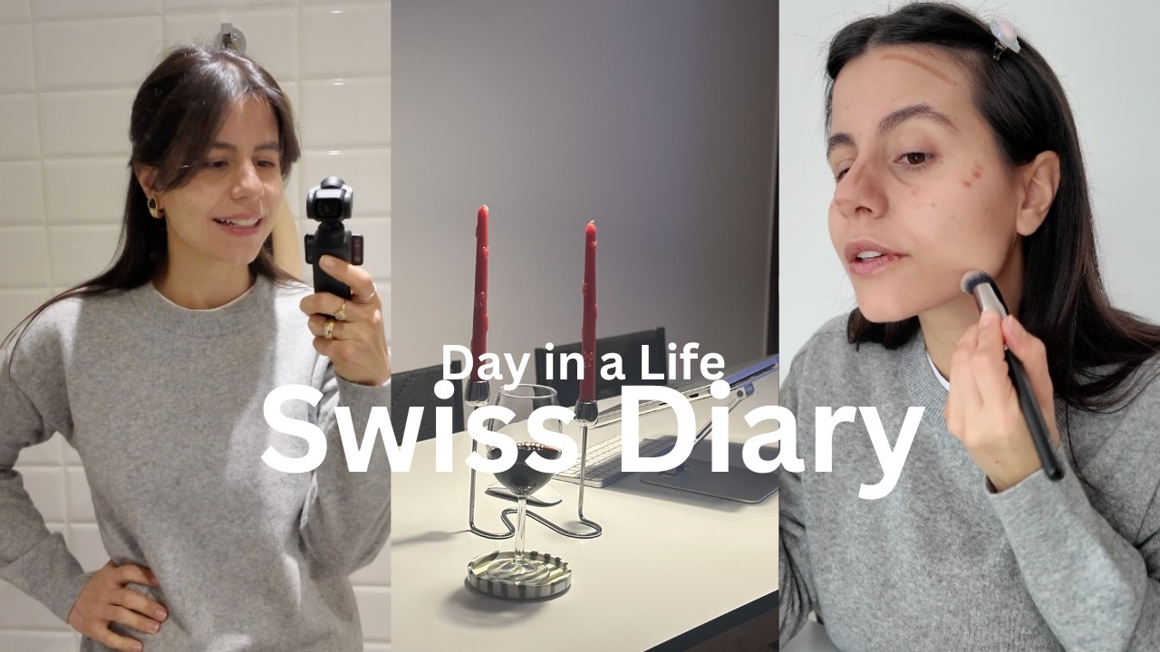 Day in a Life in Switzerland | skincare routine, make up routine, chit chat, breakfast and lunch