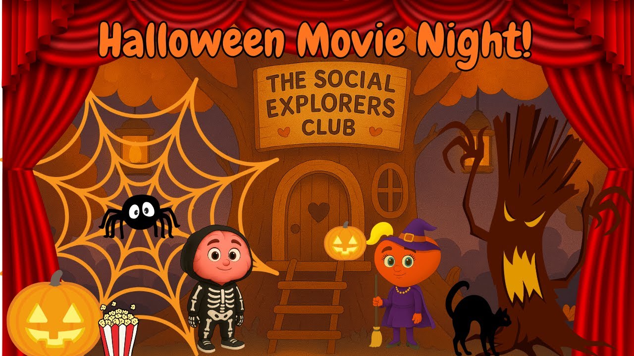 The Social Explorers: Halloween Movie Night 🎃 | A Story of Courage and Kindness 💛